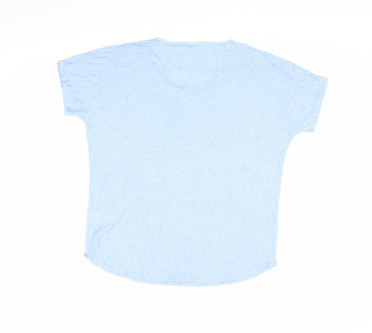 The White Company Women's Blue Basic T-Shirt, Size L