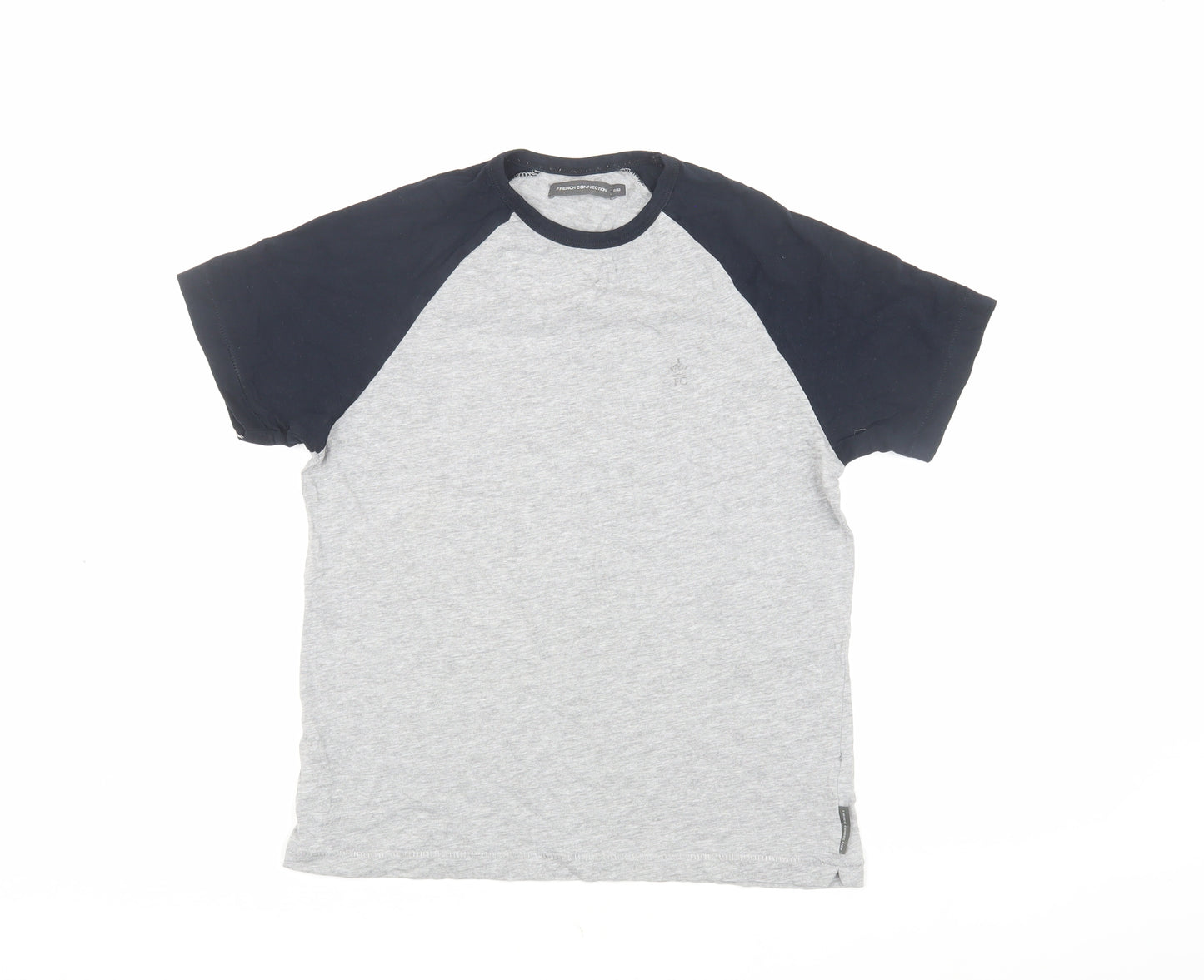 French Connection Boys Grey Colourblock T-Shirt 11-12 Years