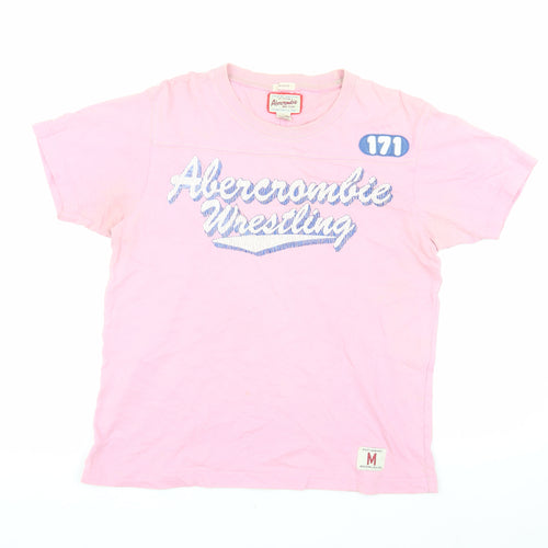 Abercrombie and Fitch Pink Unisex T-Shirt M