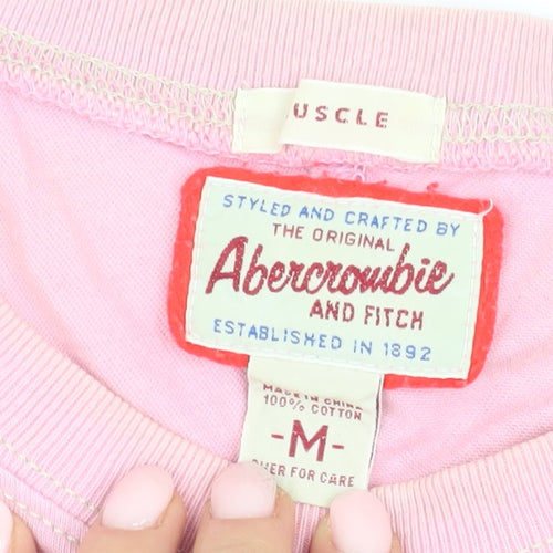 Abercrombie and Fitch Pink Unisex T-Shirt M