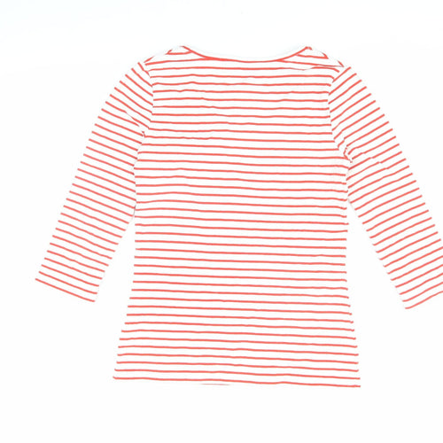 Boden Women's Multicoloured Striped Jersey T-Shirt S