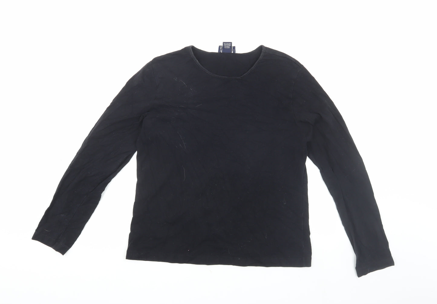 Lands' End Women's Black Long Sleeve T-Shirt Size S