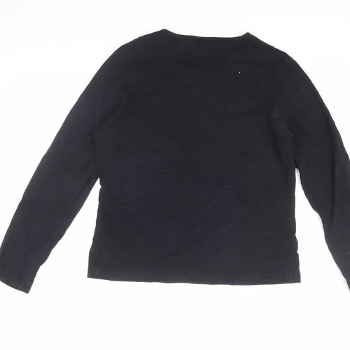 Lands' End Women's Black Long Sleeve T-Shirt Size S