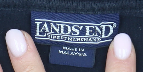 Lands' End Women's Black Long Sleeve T-Shirt Size S