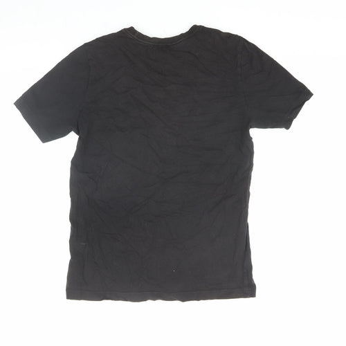 Adidas Boys Black Logo Camouflage Graphic T-Shirt, Size 13-14