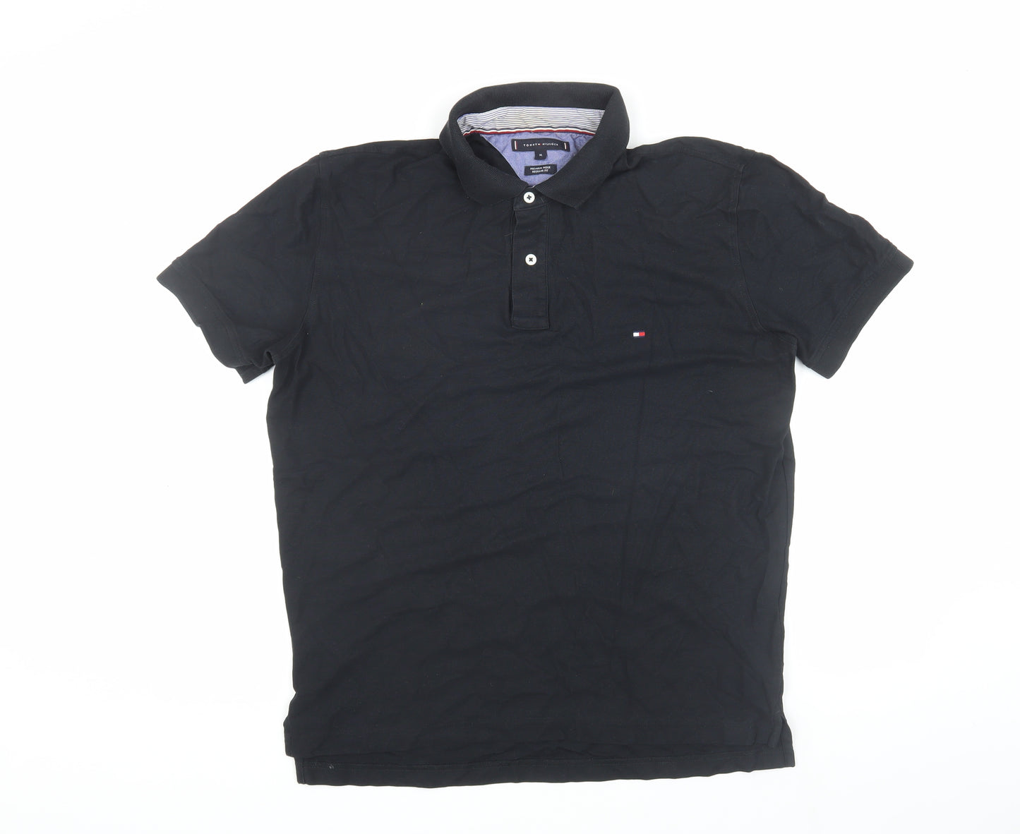 Tommy Hilfiger Men's Black Polo Shirt XL