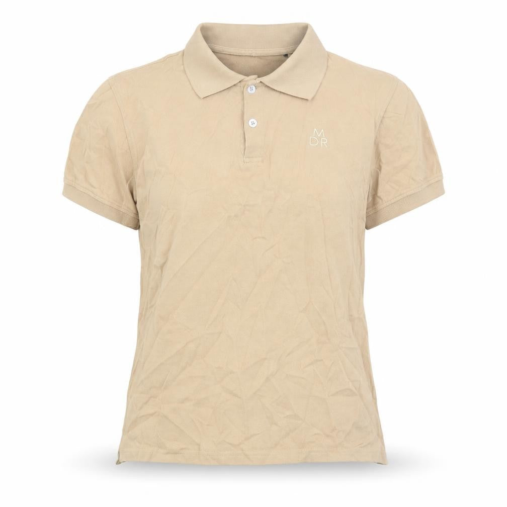 Front view of Marco Di Radi Women's Beige Polo Shirt S