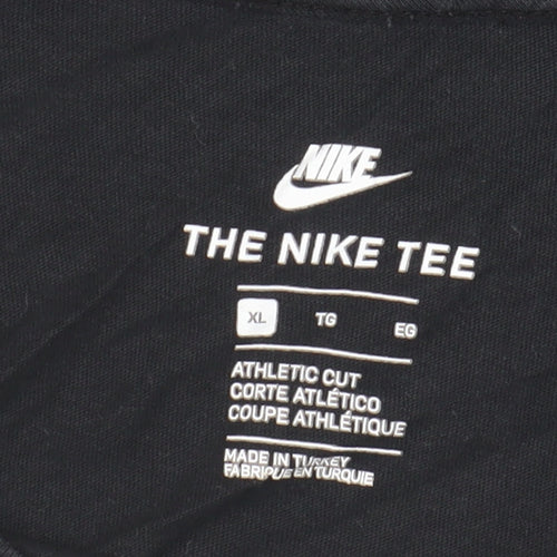Nike Men’s Black XL Athletic Fit Crew Neck T-Shirt