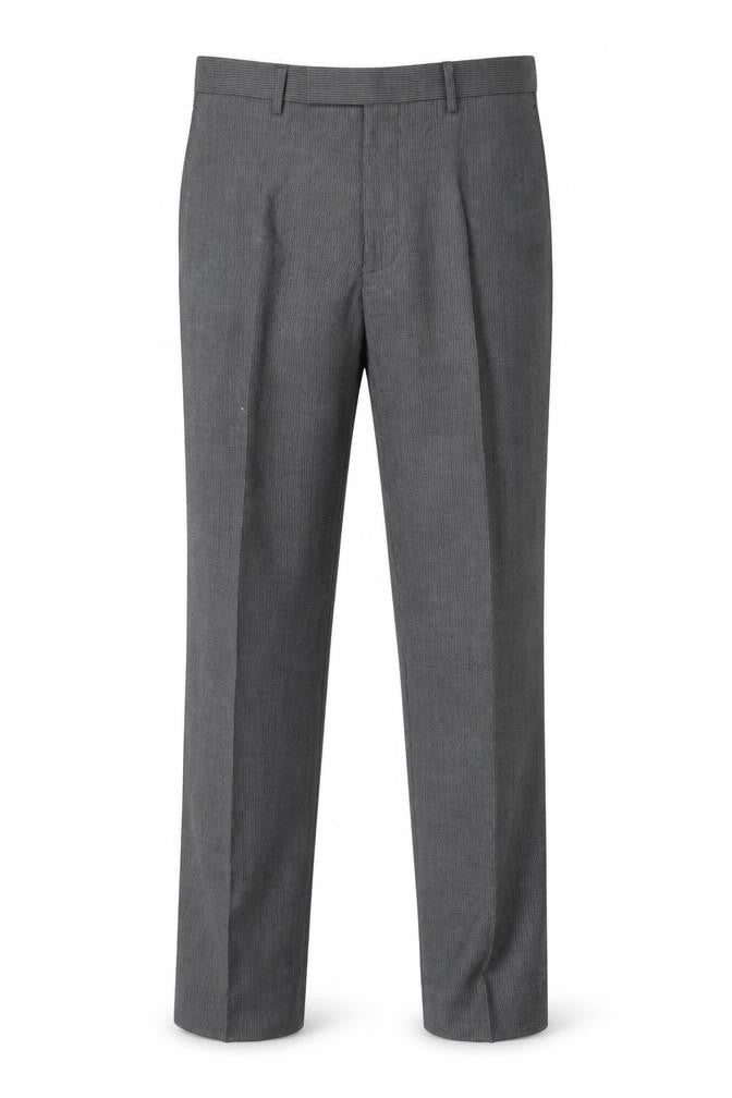 Front view of Marks & Spencer Grey Wool Men's Dress Pants, size 34
