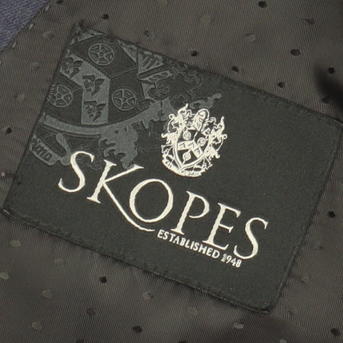 Skopes Men's Blue Wool Blazer, Size 42R, Regular Fit