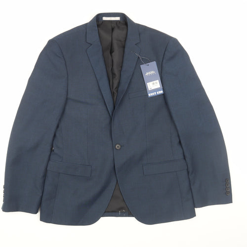 Burton Menswear Men's Blue Slim Fit Blazer 38S
