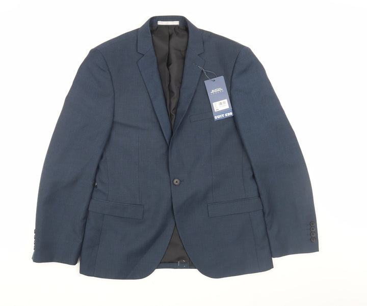 Burton Menswear Men's Blue Slim Fit Blazer 38S