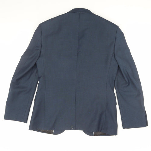 Burton Menswear Men's Blue Slim Fit Blazer 38S