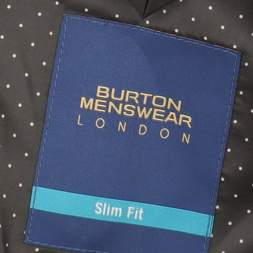 Burton Menswear Men's Blue Slim Fit Blazer 38S