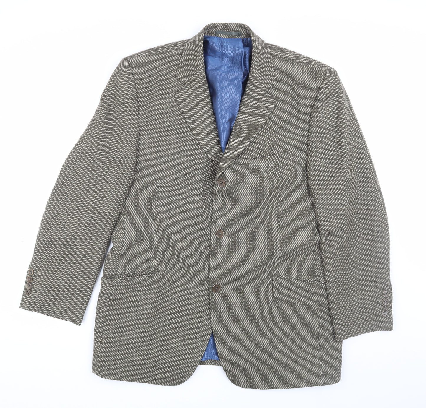 Daniel Hechter Couture Men's Grey Blazer, Size 42S, Formal Wool