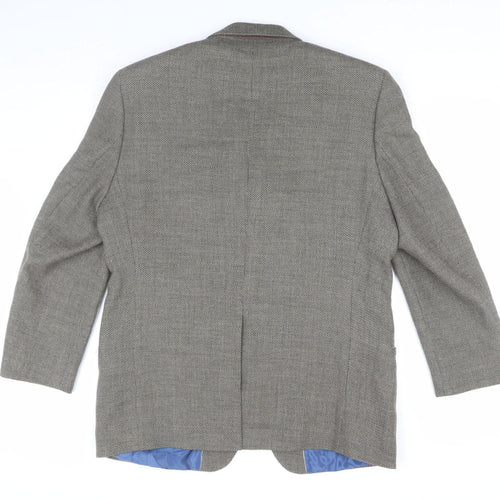 Daniel Hechter Couture Men's Grey Blazer, Size 42S, Formal Wool