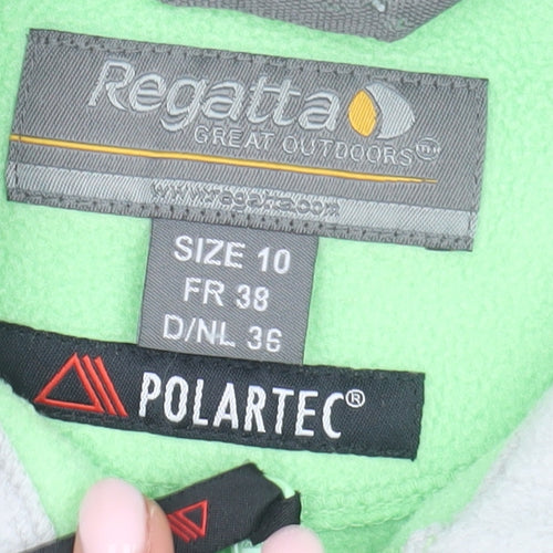 Regatta Women's Green Fleece Jacket Size 10 Casual