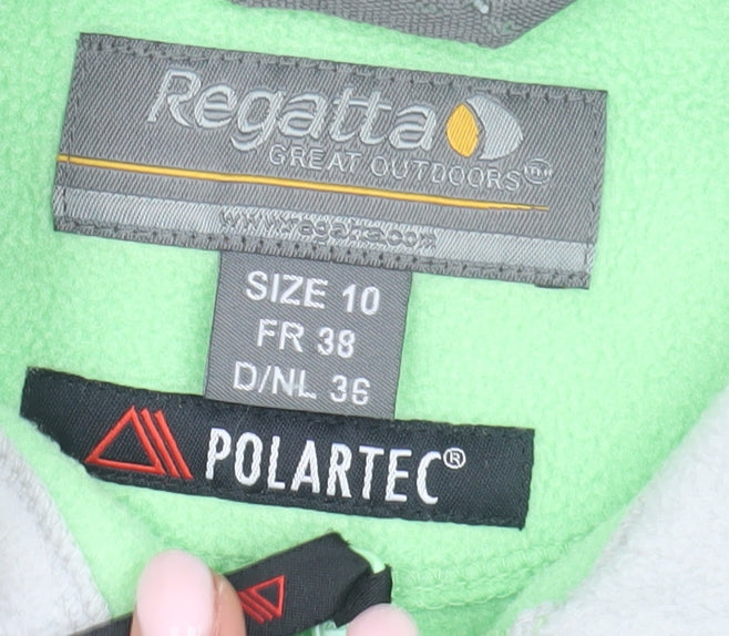 Regatta Women's Green Fleece Jacket Size 10 Casual