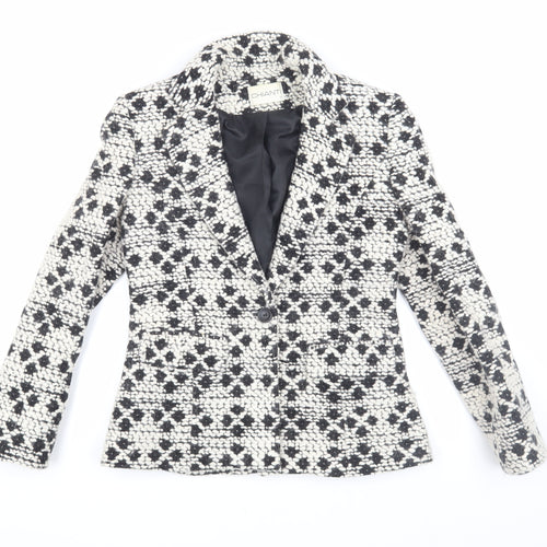 Chianti Women's Black Tweed Blazer, Size 10, Classic Style
