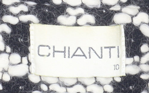 Chianti Women's Black Tweed Blazer, Size 10, Classic Style