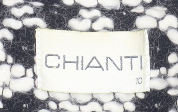 Chianti Women's Black Tweed Blazer, Size 10, Classic Style