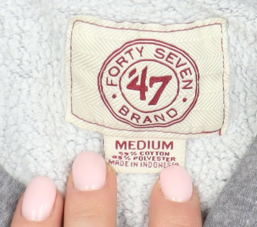 47 Brand Grey Unisex Medium Pullover Hoodie