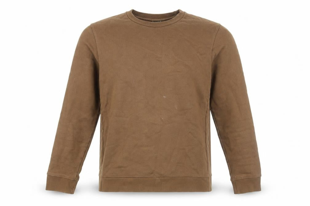 Front view of Celio Men's Brown Pullover Sweatshirt, size M