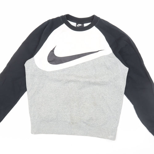 Nike Men's Multicoloured Graphic Pullover Sweatshirt M