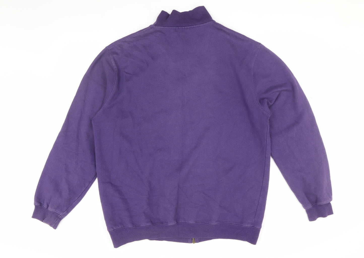 Cotton Traders Men's Purple Full Zip Jacket L