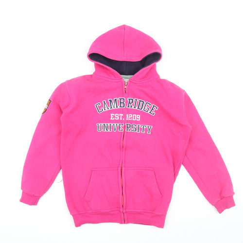 University of Cambridge Girls Pink Full Zip Hoodie 11-12 Years