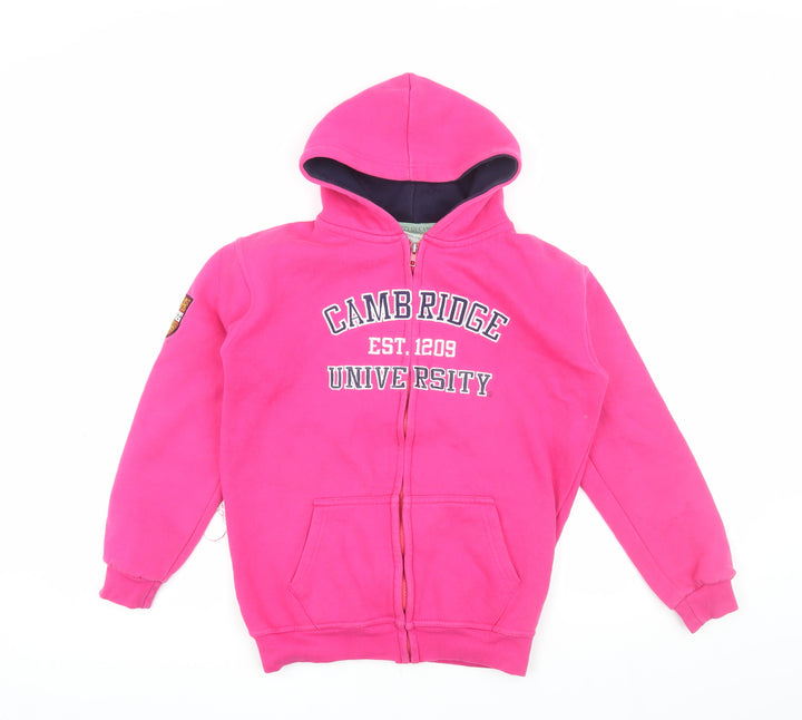 University of Cambridge Girls Pink Full Zip Hoodie 11-12 Years