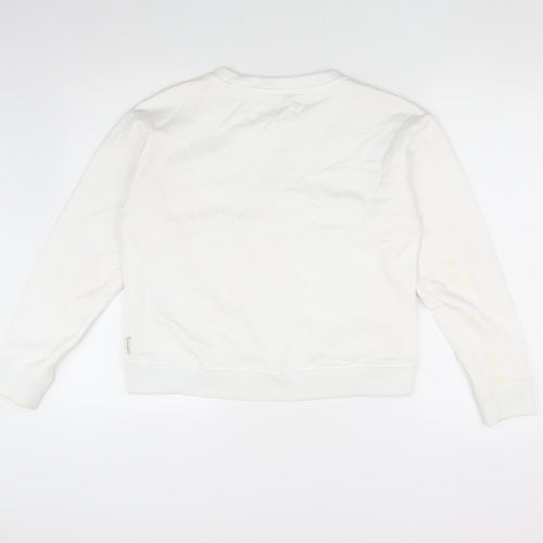 Ted Baker Women's White Pullover Sweatshirt 2XS