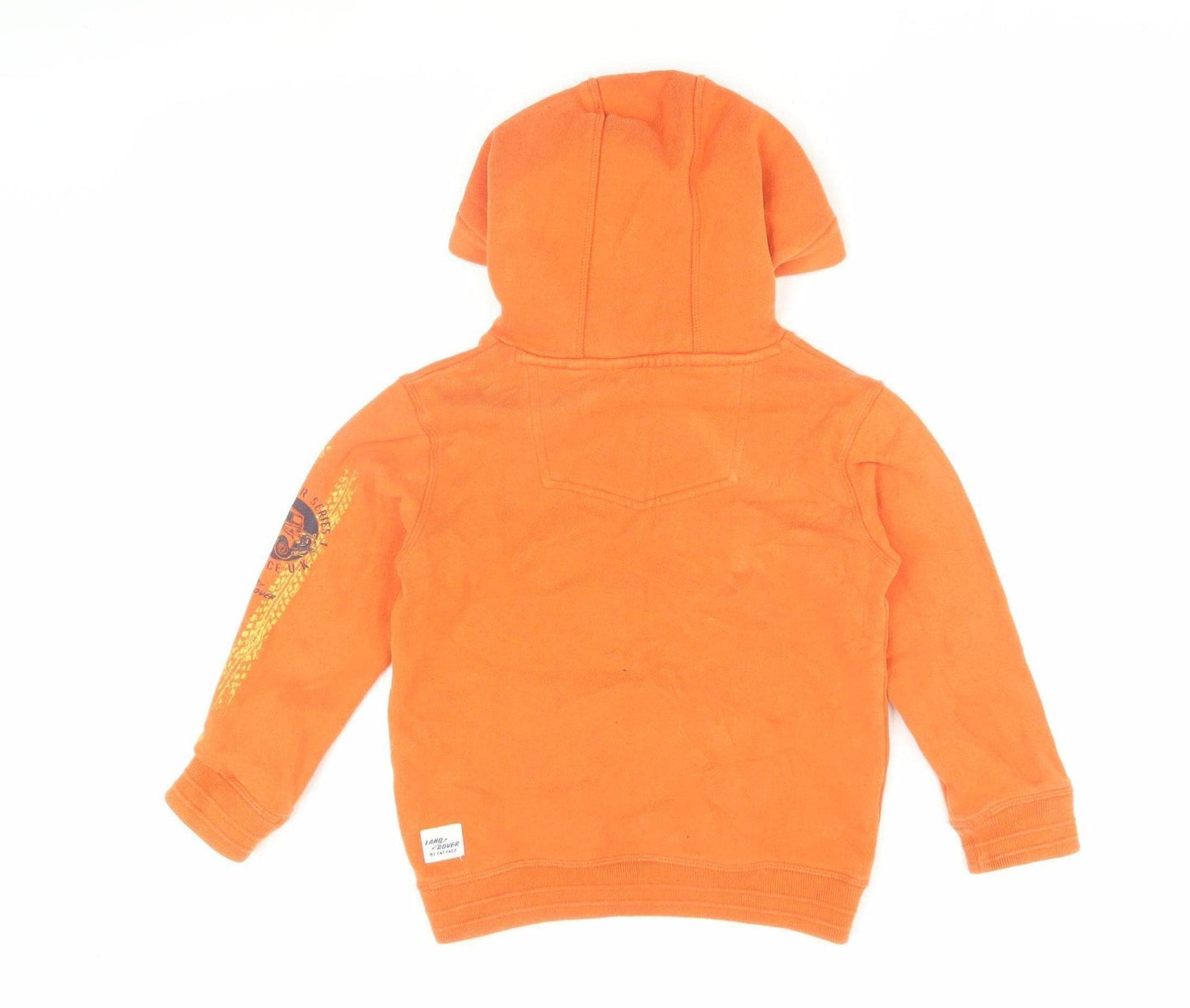 FatFace Boys Orange Pullover Hoodie, 4-5 Years, Graphic Print