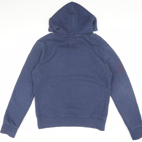 Superdry Men's Blue Pullover Hoodie, L, Vintage Style