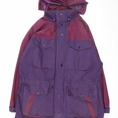 Glenmoor Unisex Purple Parka Jacket, Size M, Winter Casual