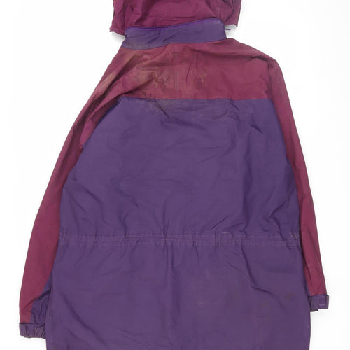 Glenmoor Unisex Purple Parka Jacket, Size M, Winter Casual
