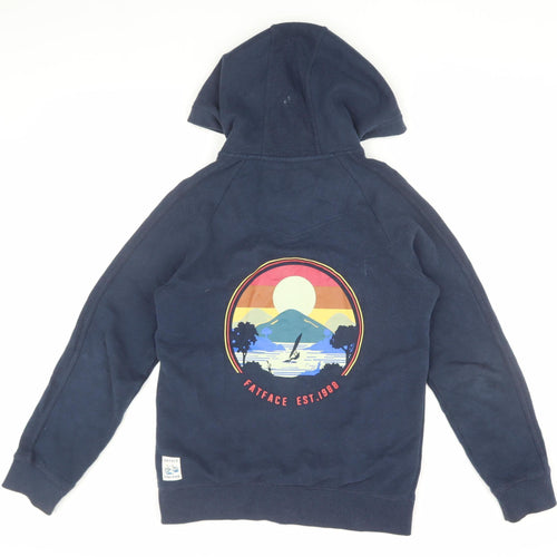 FatFace Boys Blue Full Zip Hoodie 12/13, Comfortable & Stylish