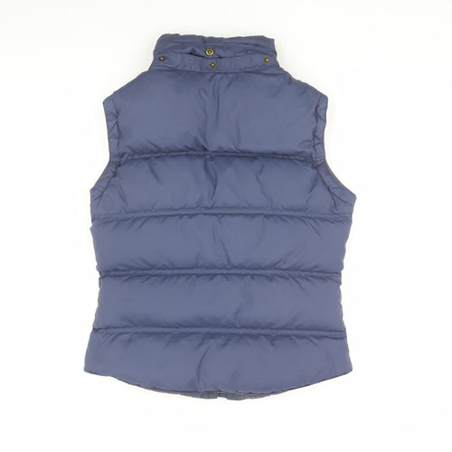 Jack Wills Women's Blue Puffer Waistcoat Size 10