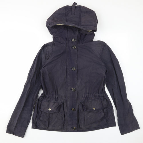 Gap Women's Black Hooded Parka Jacket M