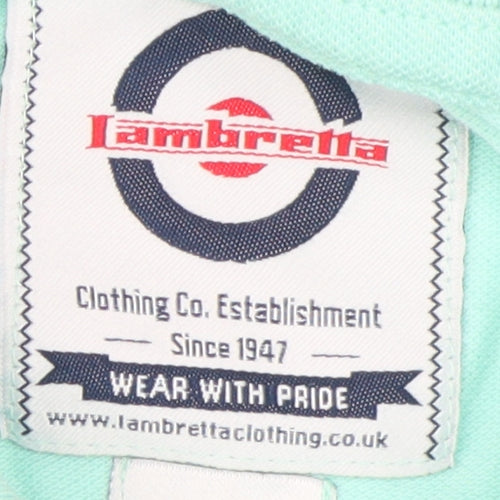 Lambretta Boys Green Polo Shirt - Size 16, Stylish & Breathable