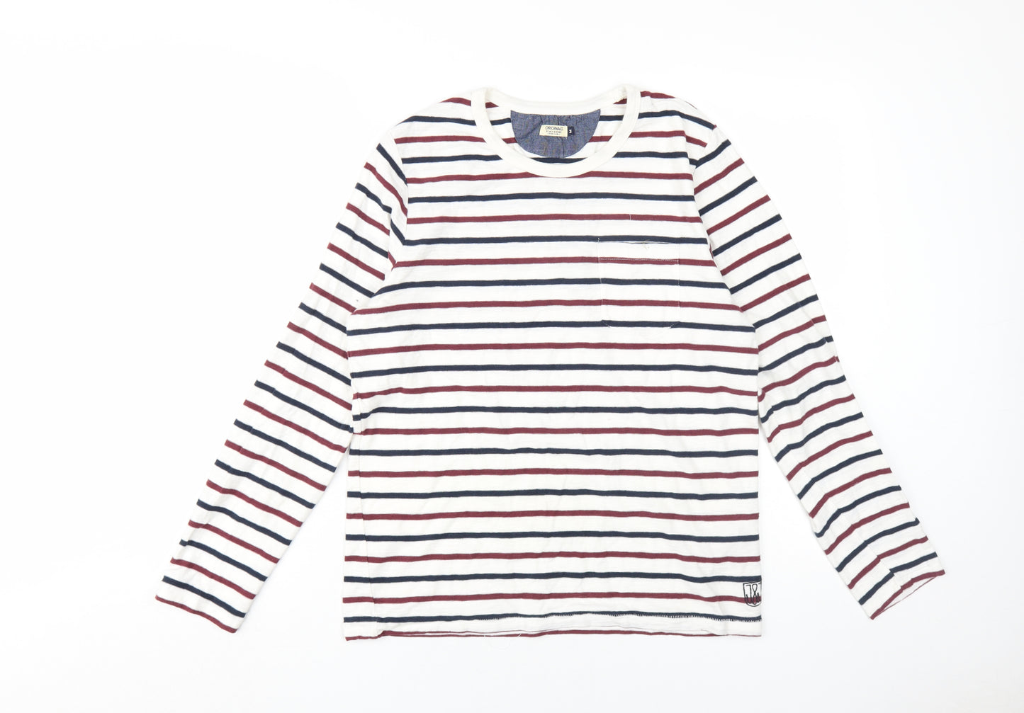Jack & Jones Men's Multicoloured Striped M T-Shirt
