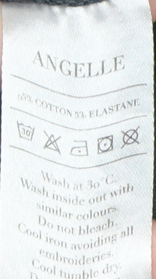 Angelle Men's Black Crew Neck T-Shirt, Size S, New