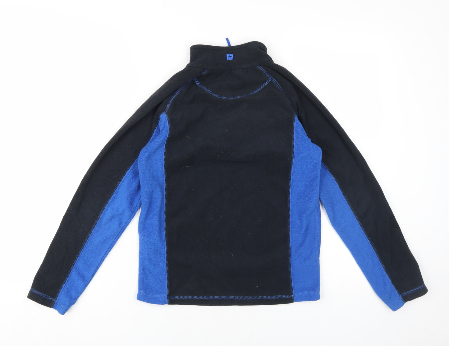 Mountain Warehouse Boys Black and Blue 1/2 Zip Sweatshirt