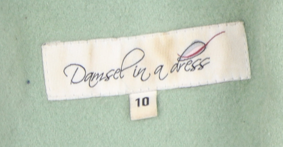 Damsel in a Dress Women's Green Pea Coat Size 10