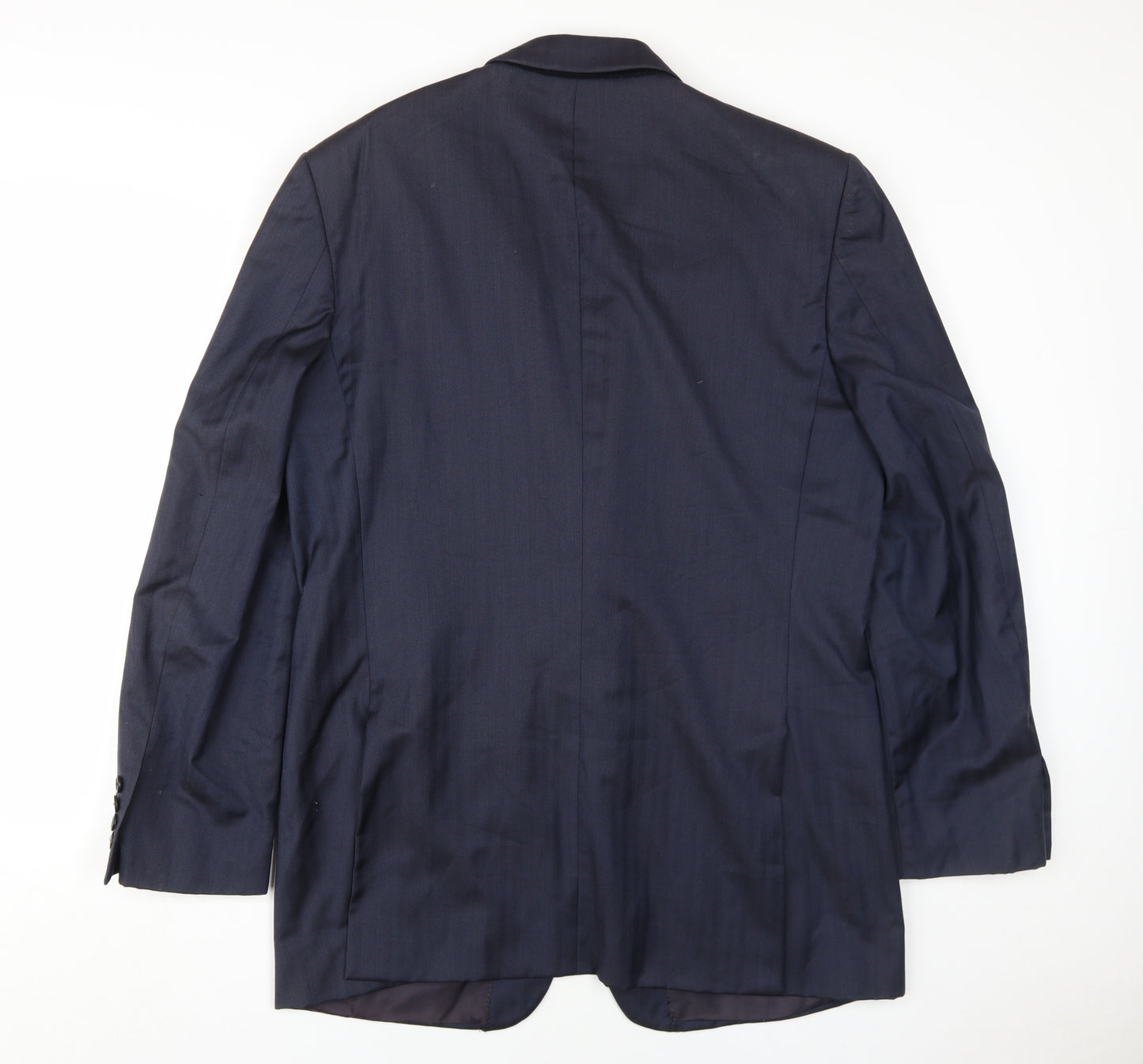 Jaeger Men's Navy Blazer, Regular Fit, Size 54L