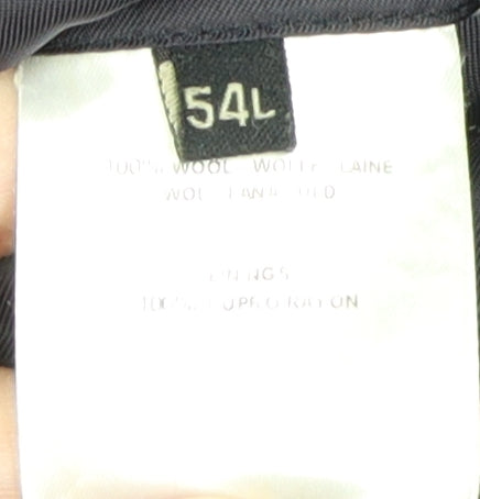 Jaeger Men's Navy Blazer, Regular Fit, Size 54L