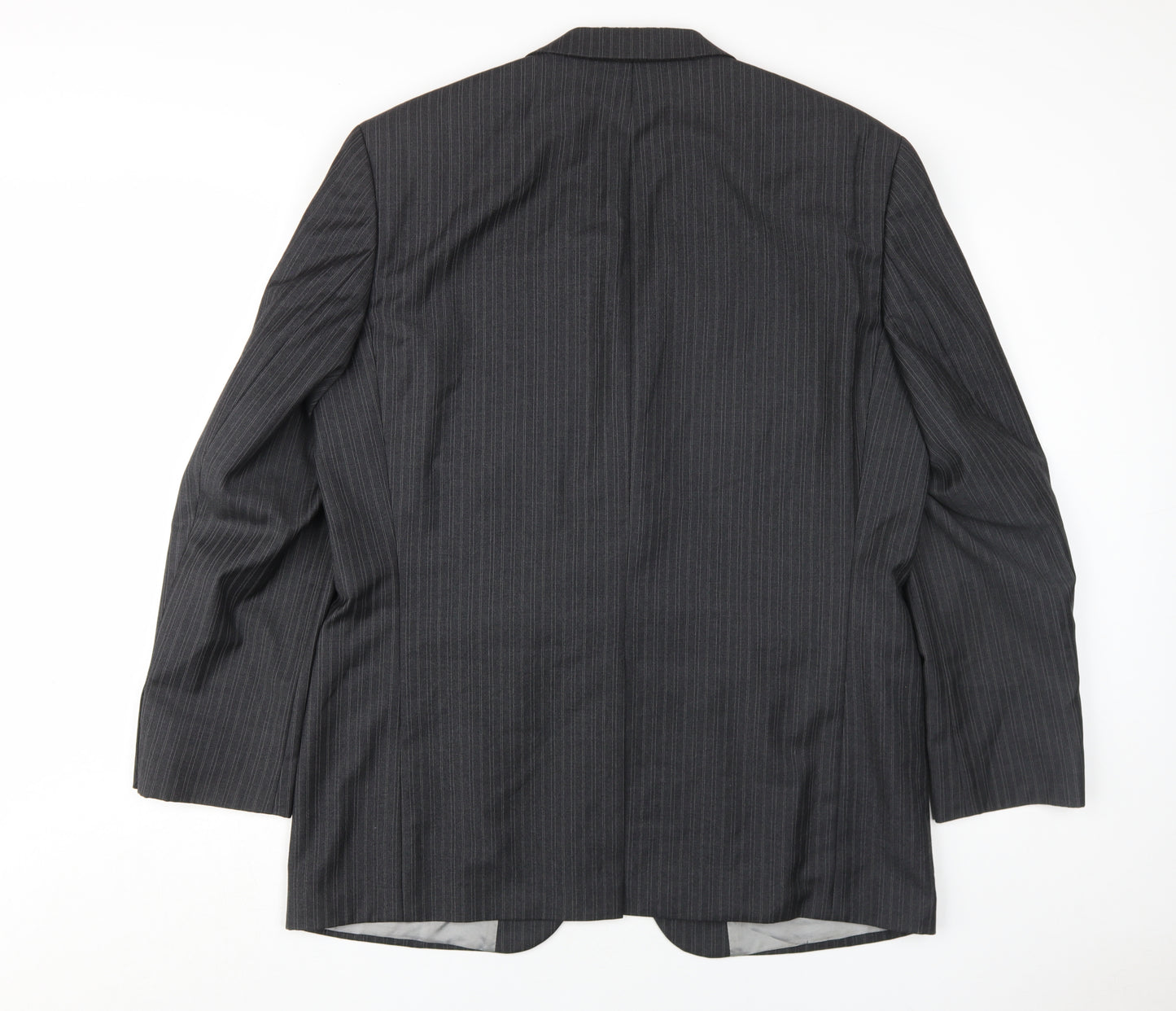Reda Men's Grey Pinstripe Blazer 54 Classic Style