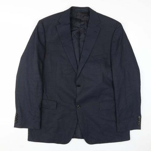 Hugo Boss Men's Blue Wool Suit Jacket Size 44R
