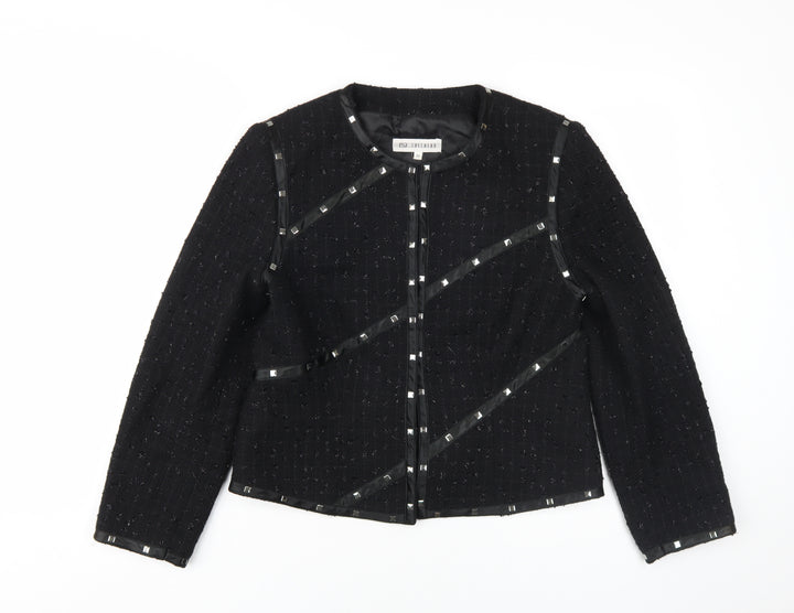 Zucchero Women's Black Tweed Jacket Size 8