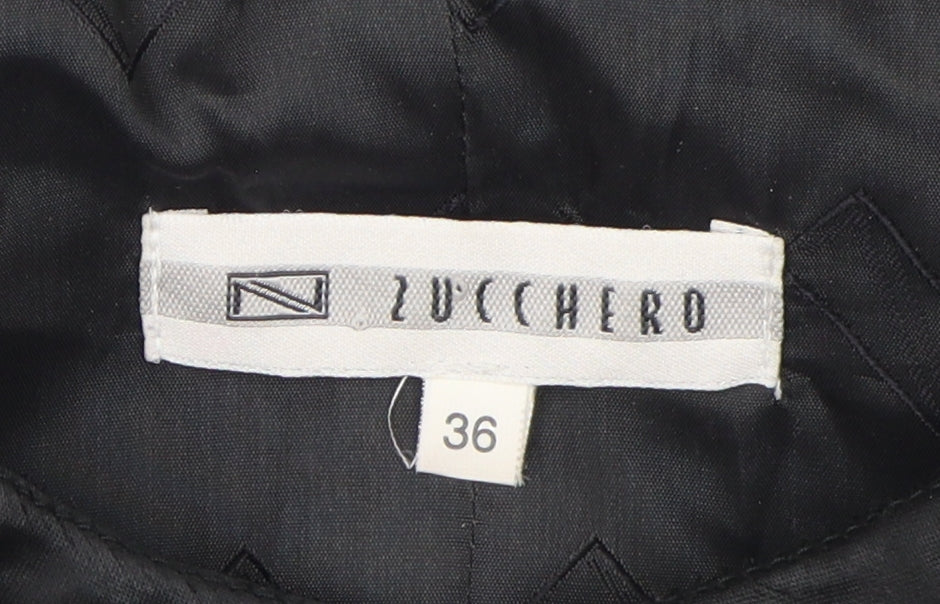 Zucchero Women's Black Tweed Jacket Size 8